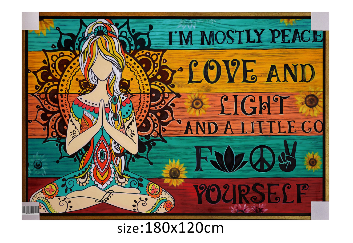 ÓLEO XL ESPIRITUAL MEDITACIÓN 180X120