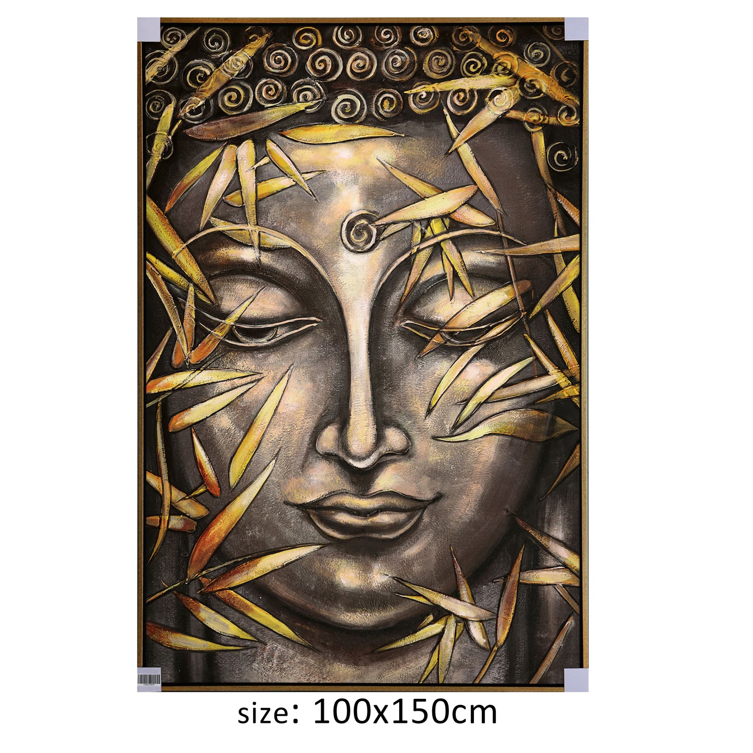 ÓLEO L BUDA DORADO 100X150