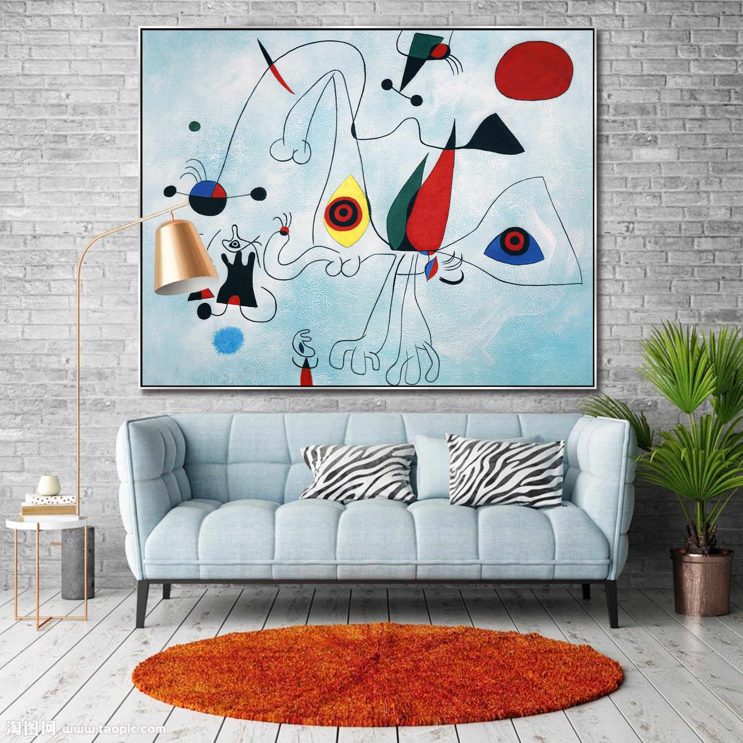 ÓLEO XL FIGURAS COLORES UNIDAS 150X120