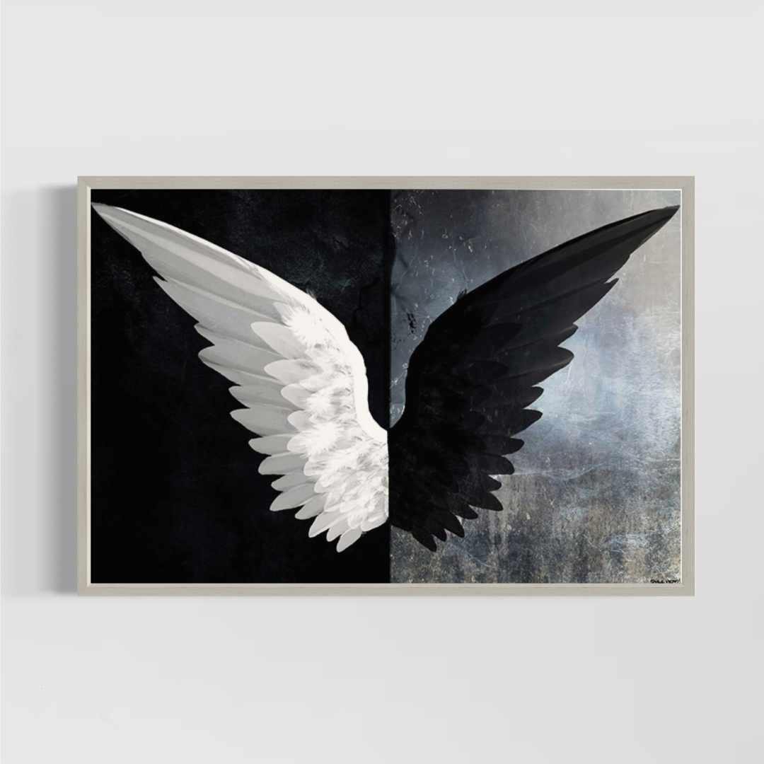 OLEO XL ALAS BLANCAS Y NEGRAS 200 X 140