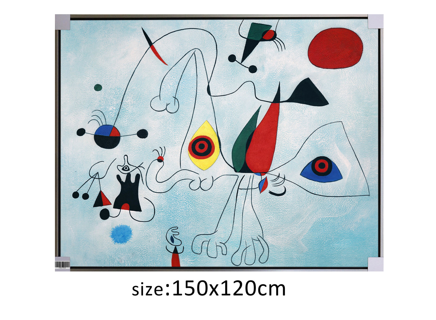 ÓLEO XL FIGURAS COLORES UNIDAS 150X120