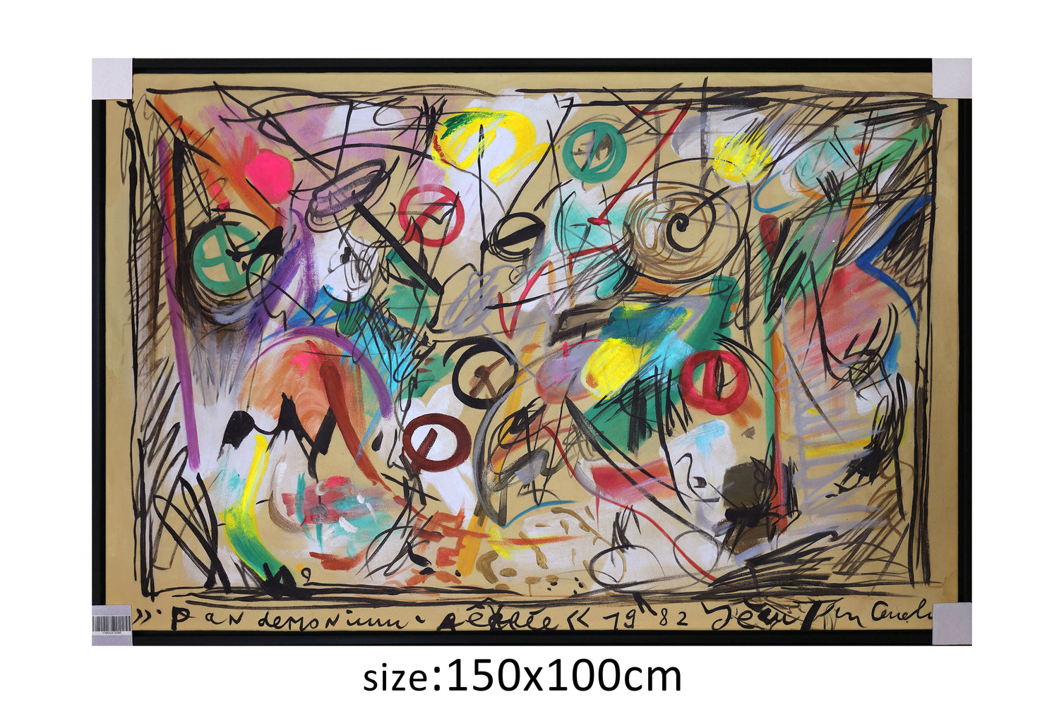 ÓLEO L ABSTRACTO FIGURATIVO 150 X 100