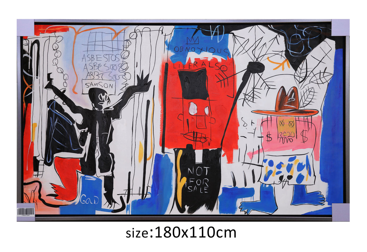 ÓLEO XL PROTESTA EN COLORES 180X110