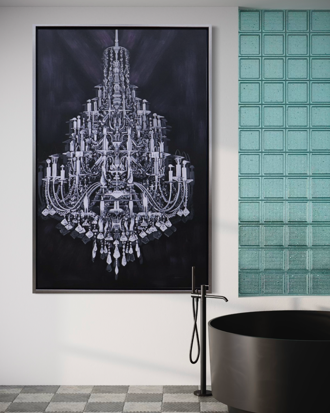 Oleo Candelabro vintage 150x100