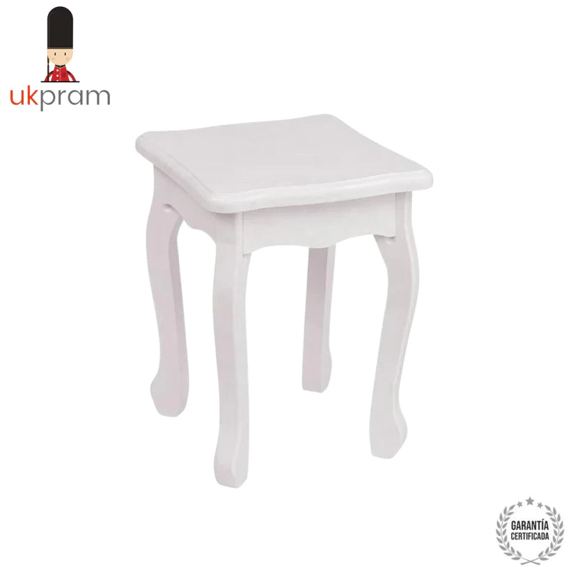 Tocador De Maquillaje Princesa Blanco