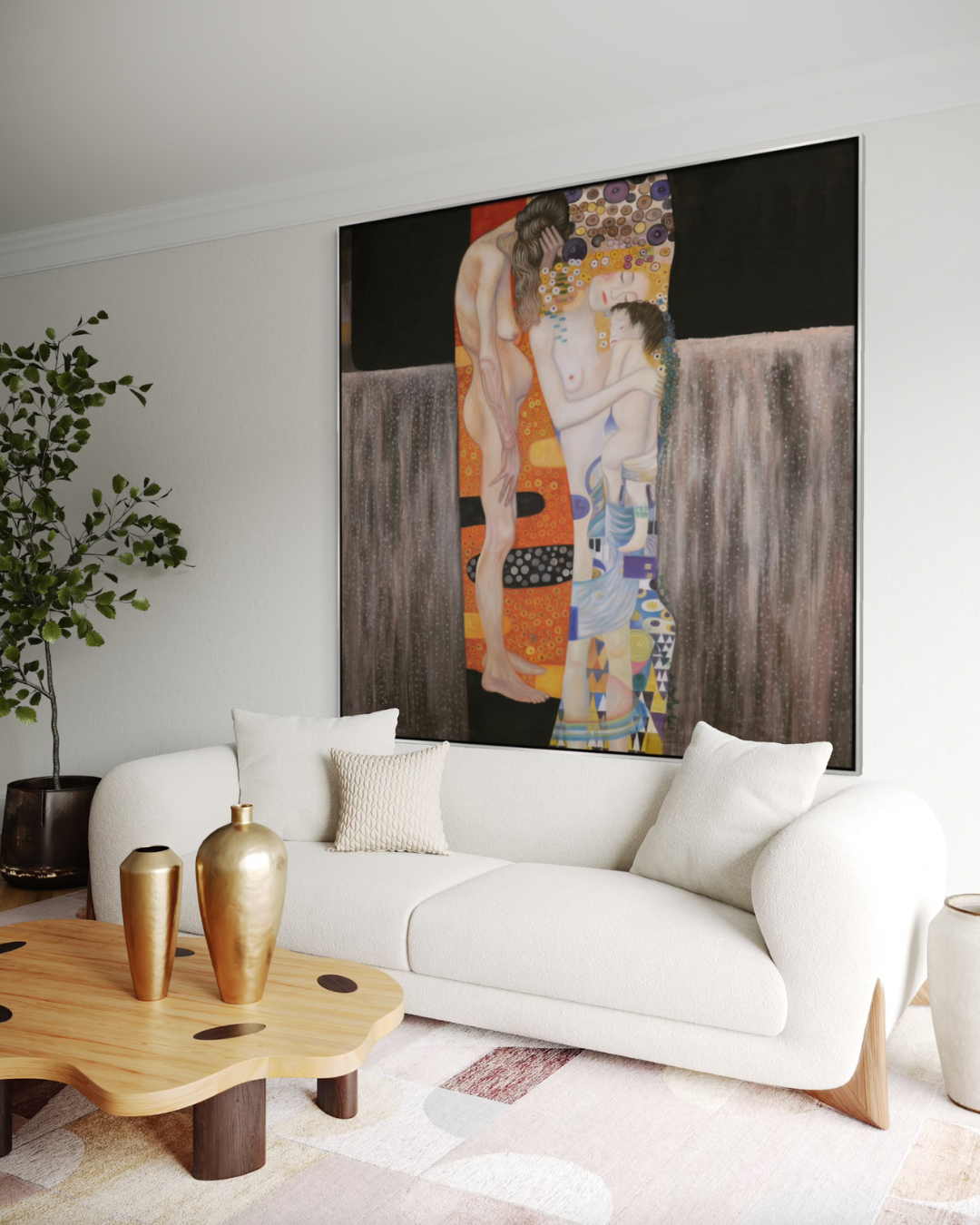 ÓLEO XXL FIGURATIVO CUERPO NEGRO 180X180