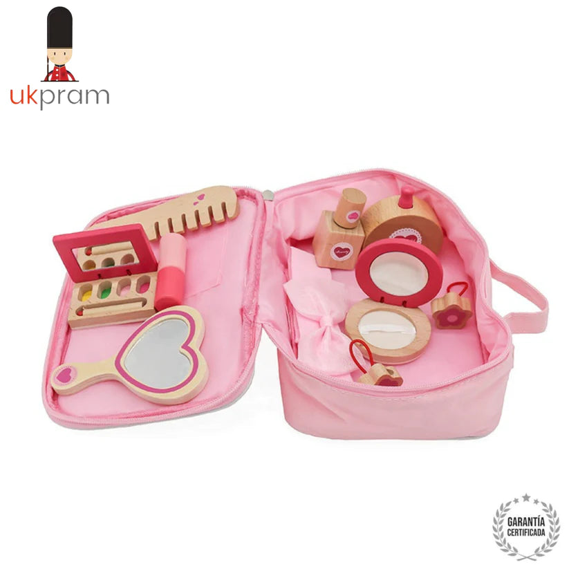 Cosmetiquero Set Belleza Juguete Madera Didáctico