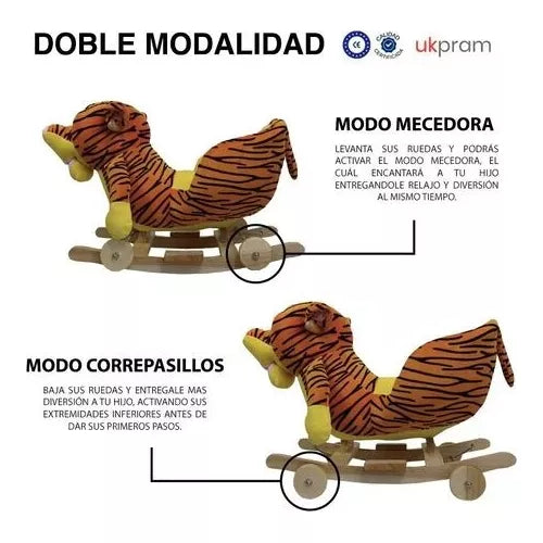 Balancin Silla Mecedora Madera Tiger
