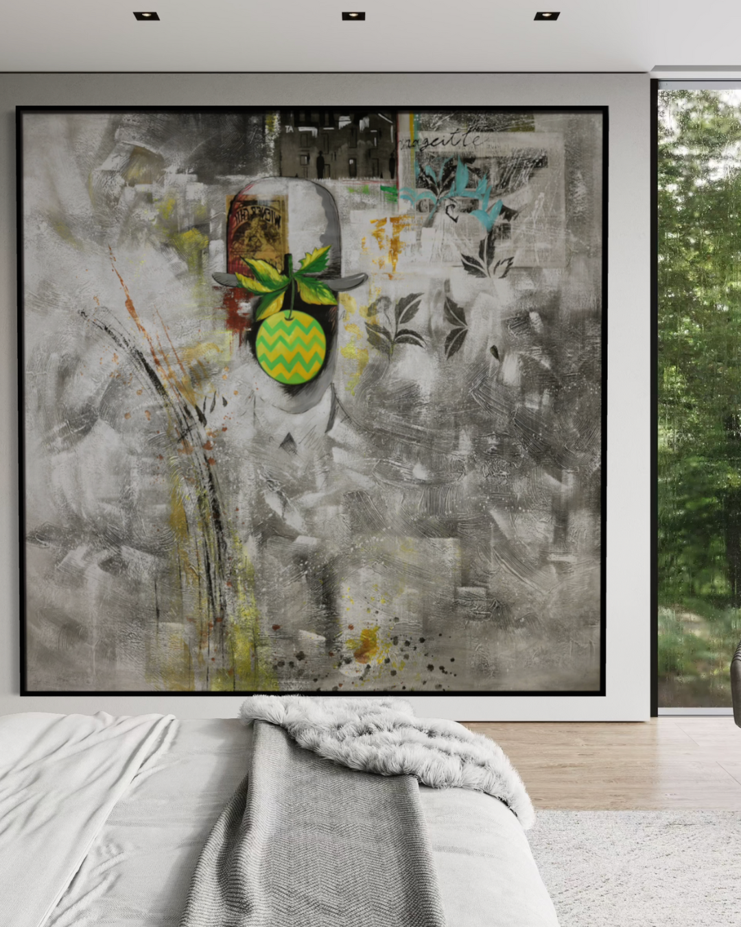 OLEO XXL ABSTRACTO FIGURATIVO EN GRISES 240x240