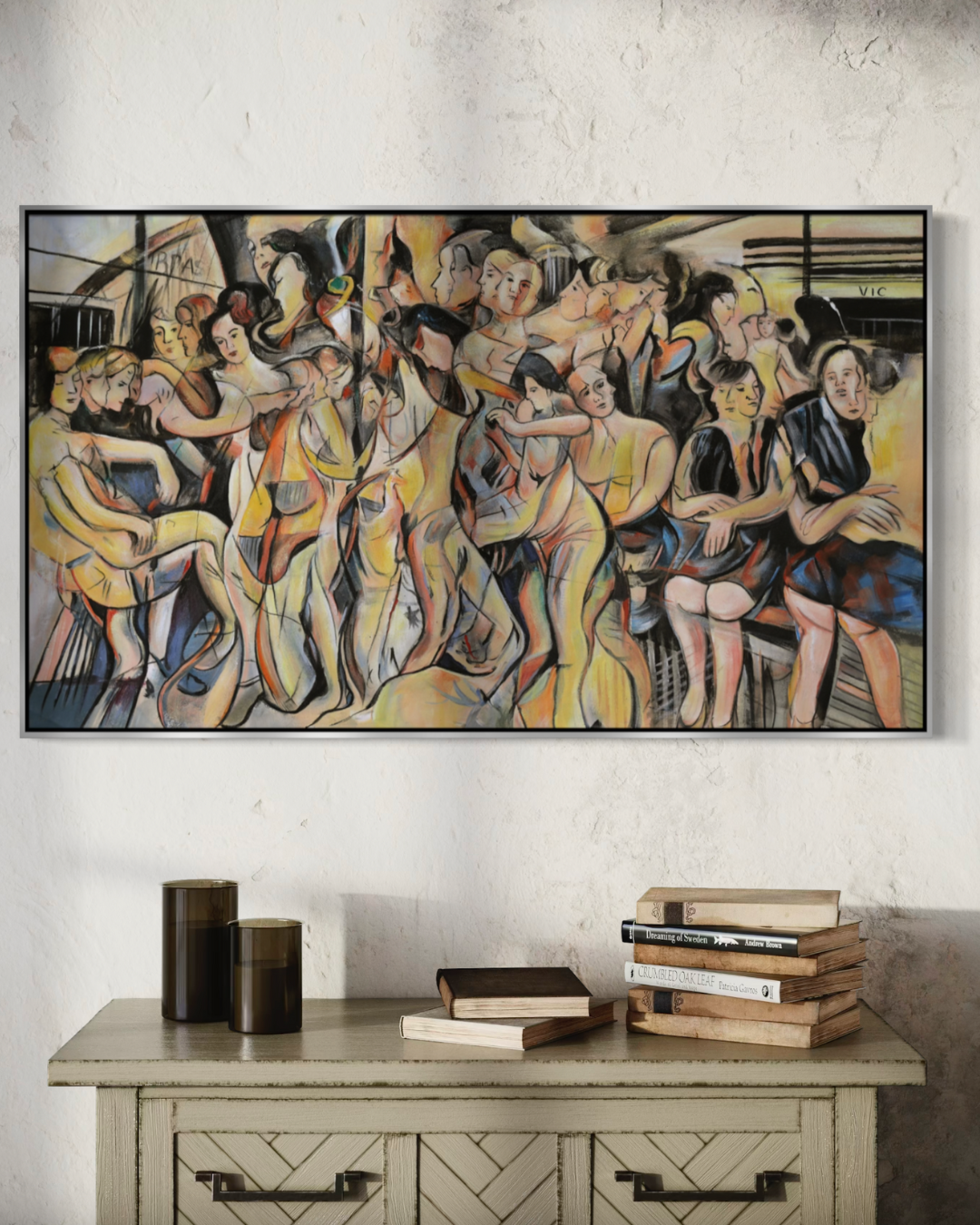 ÓLEO M CUERPOS HUMANOS 120X70