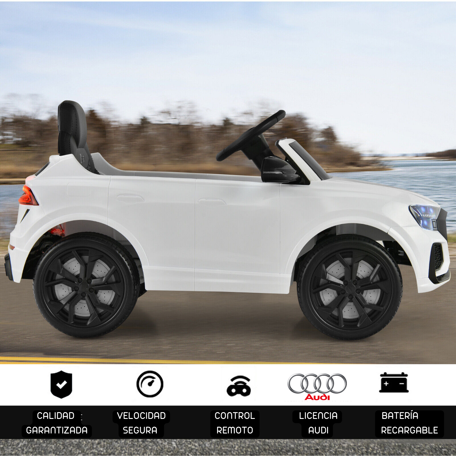Audi RS Q8 Blanco 12V