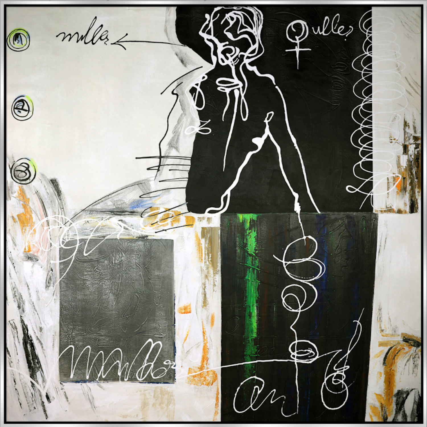 OLEO XXL ABSTRACTO FIGURA HUMANA DIBUJADA 240x240