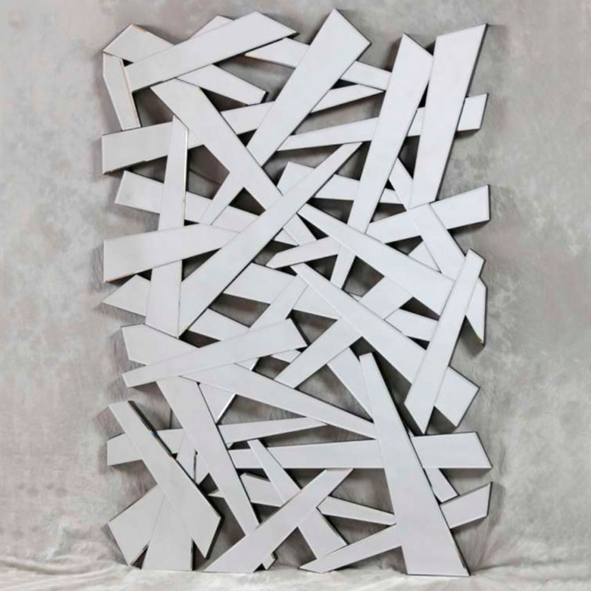 Espejo Abstracto de Pared 80×120 cm con Paneles Irregulares