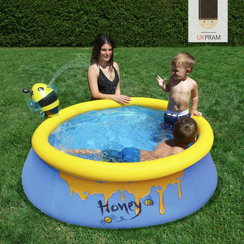 Piscina Inflable Abejita para Niños 457L 41x150 cm