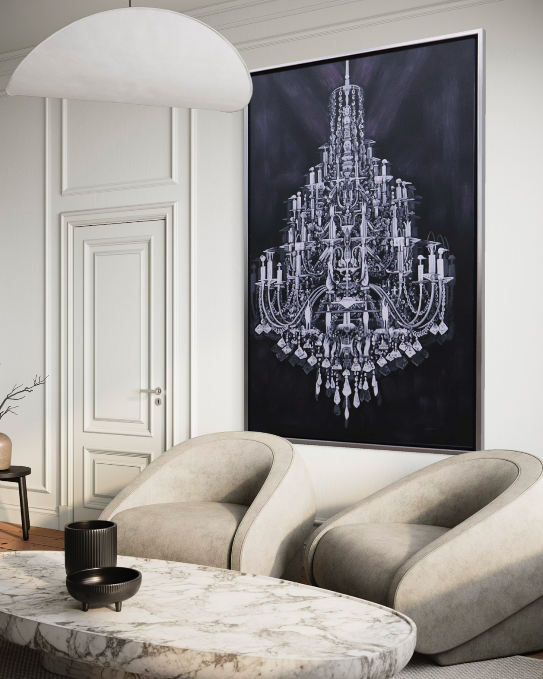 Oleo Candelabro vintage 150x100