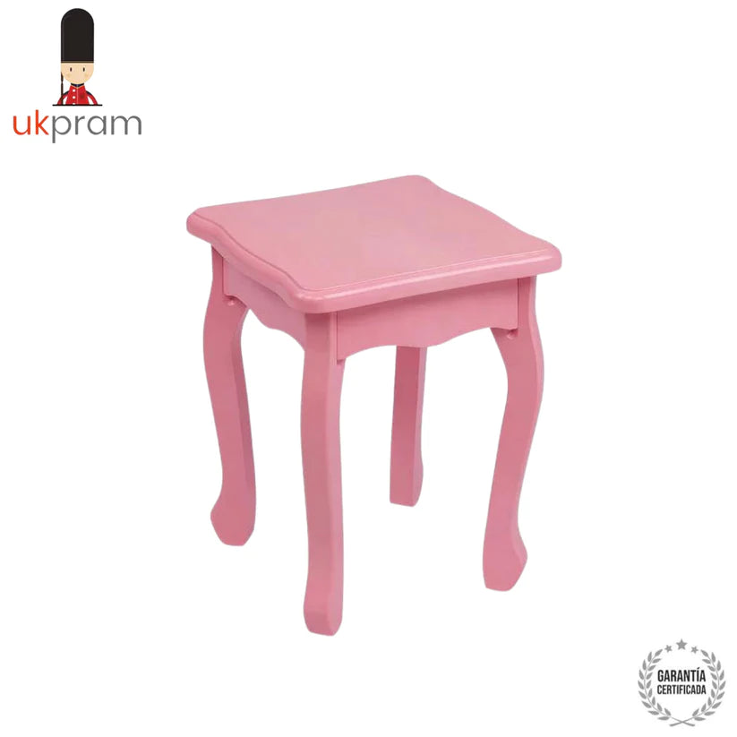 Tocador De Maquillaje Princesa Rosado