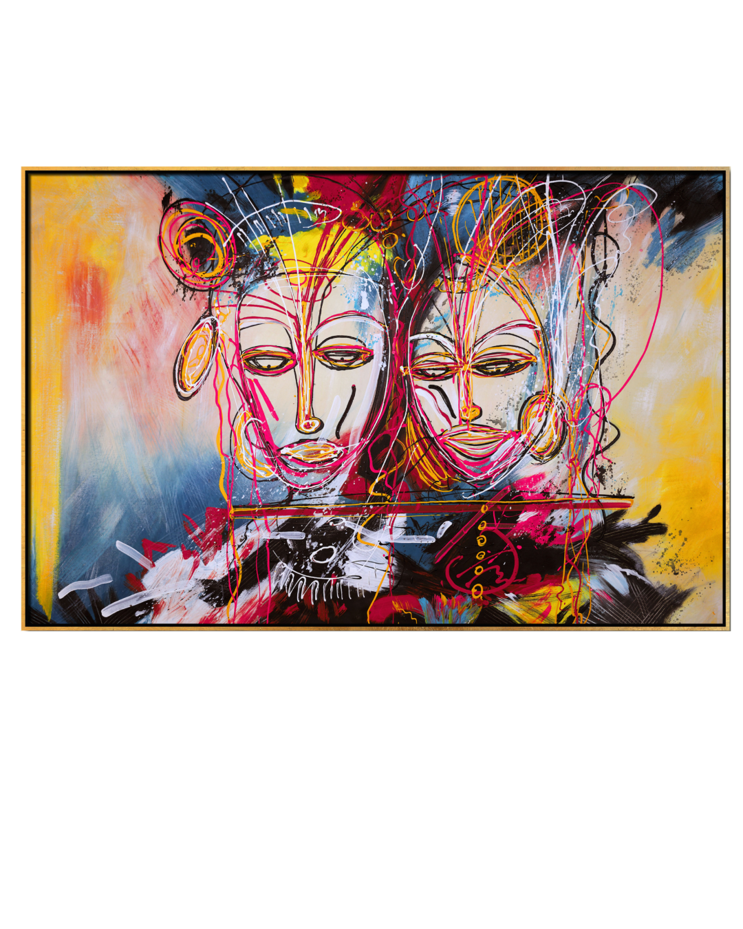 ÓLEO XL ROSTRO MUJERES 180X120