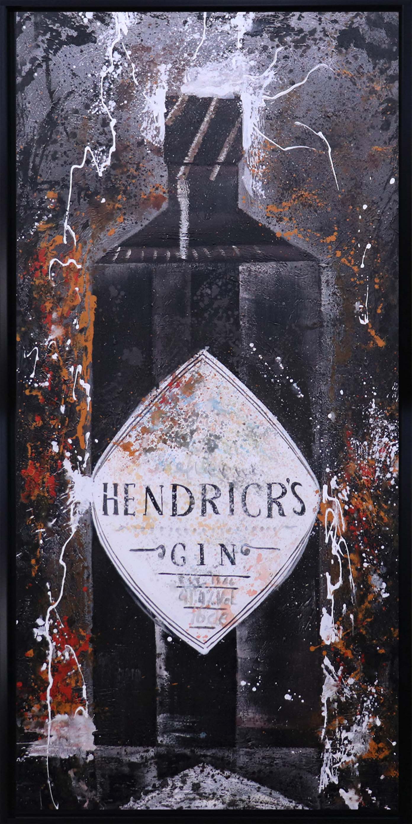 ÓLEO XL BOTELLA HENDRICKS GIN 100X200