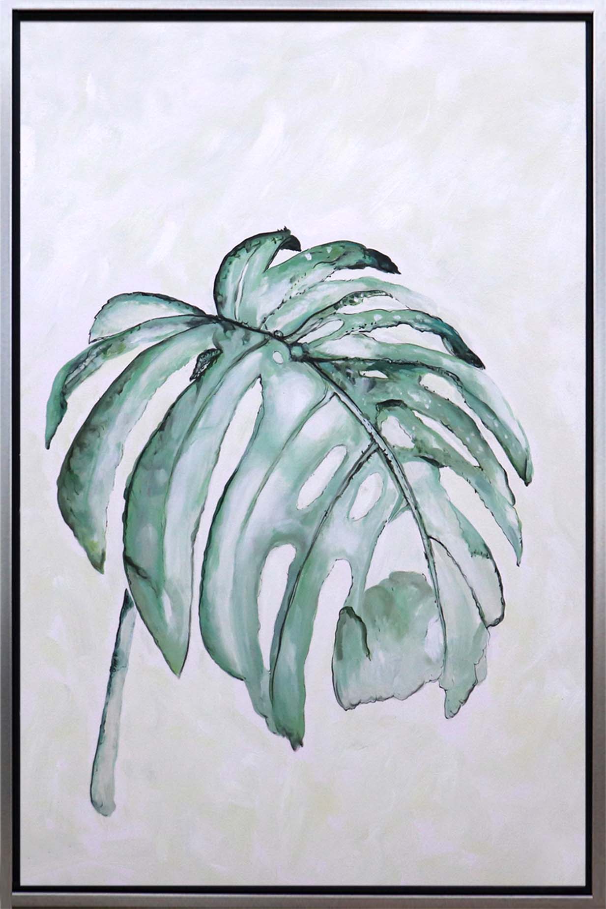Oleo Hoja con fondo blanco 120x80