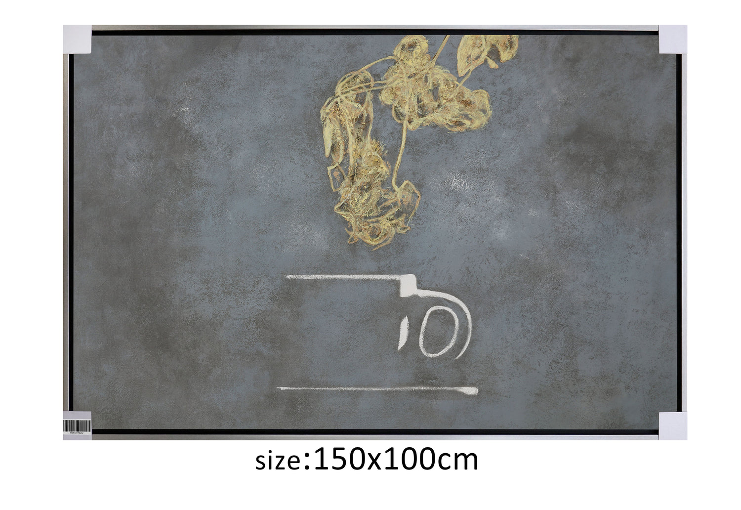 ÓLEO L TAZA DE HUMO DORADO 150 X 100
