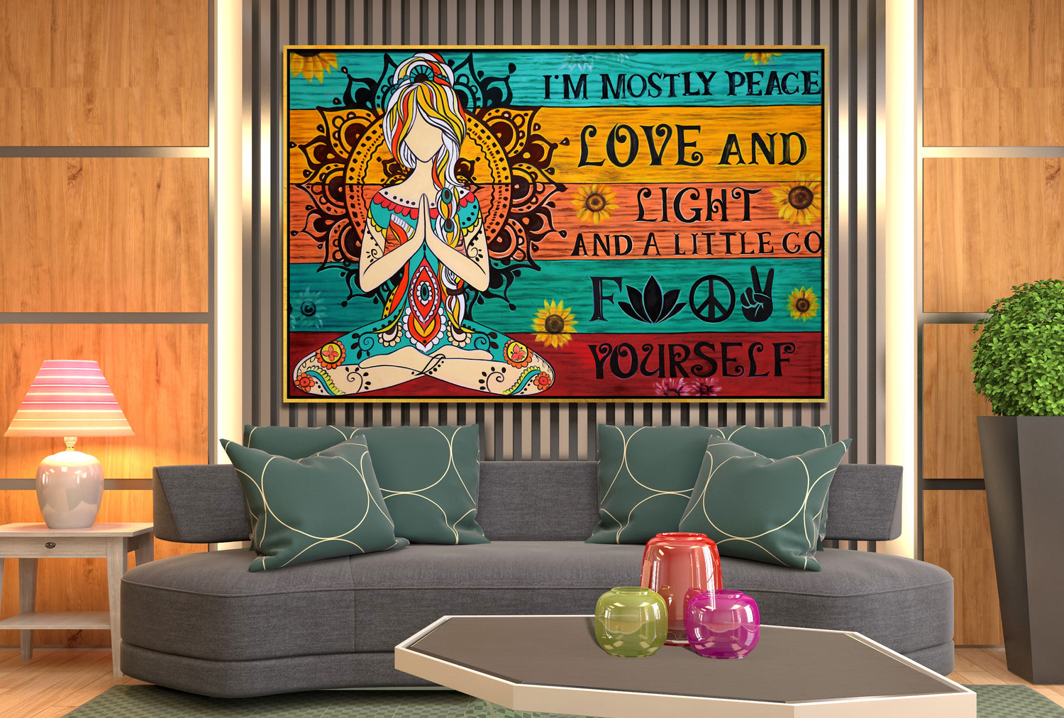 ÓLEO XL ESPIRITUAL MEDITACIÓN 180X120