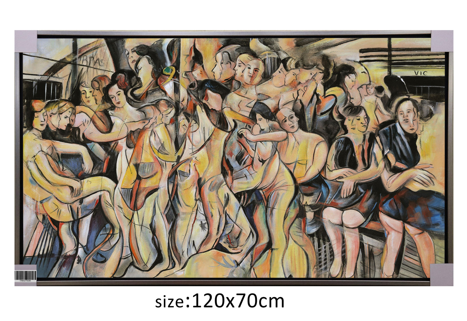 ÓLEO M CUERPOS HUMANOS 120X70