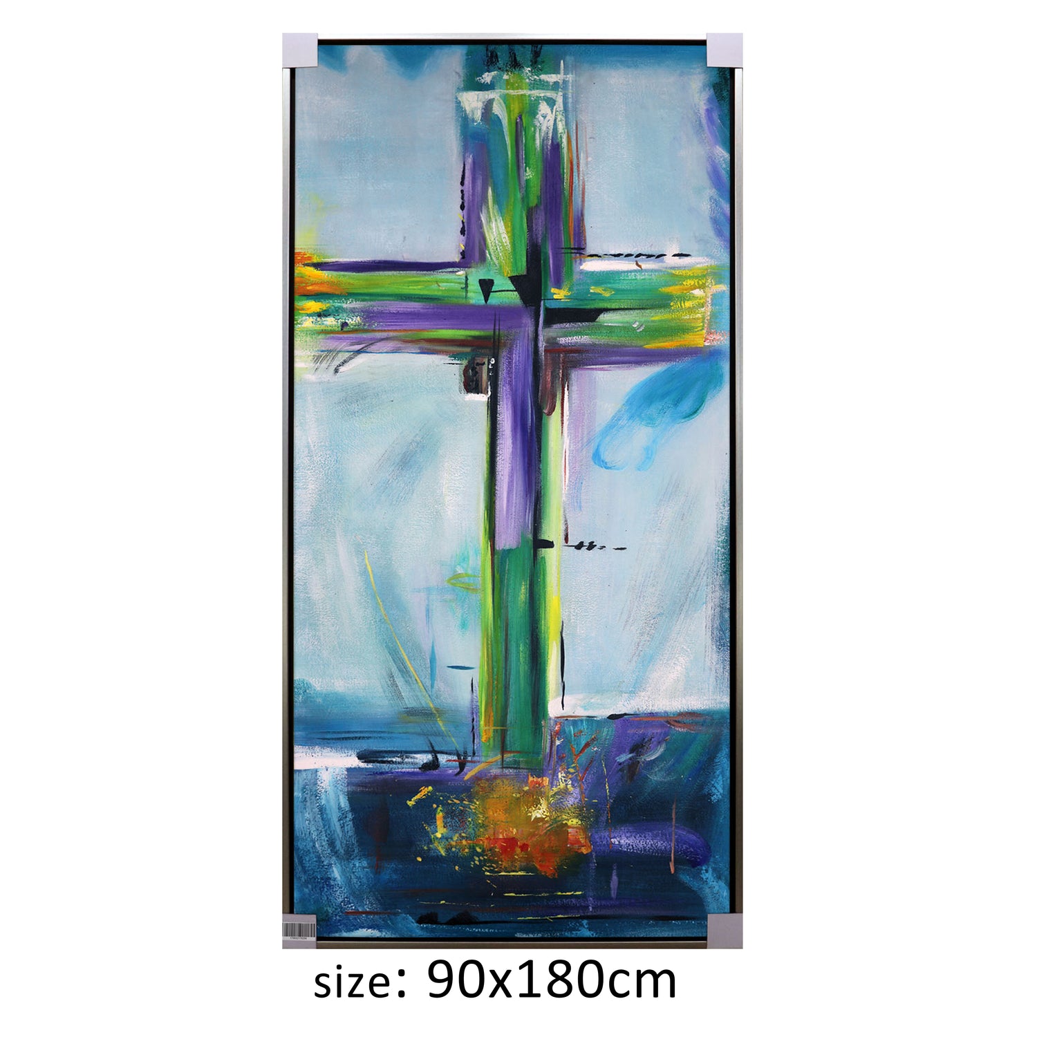 ÓLEO XL CRUZ COLORES FLUOR 90X180
