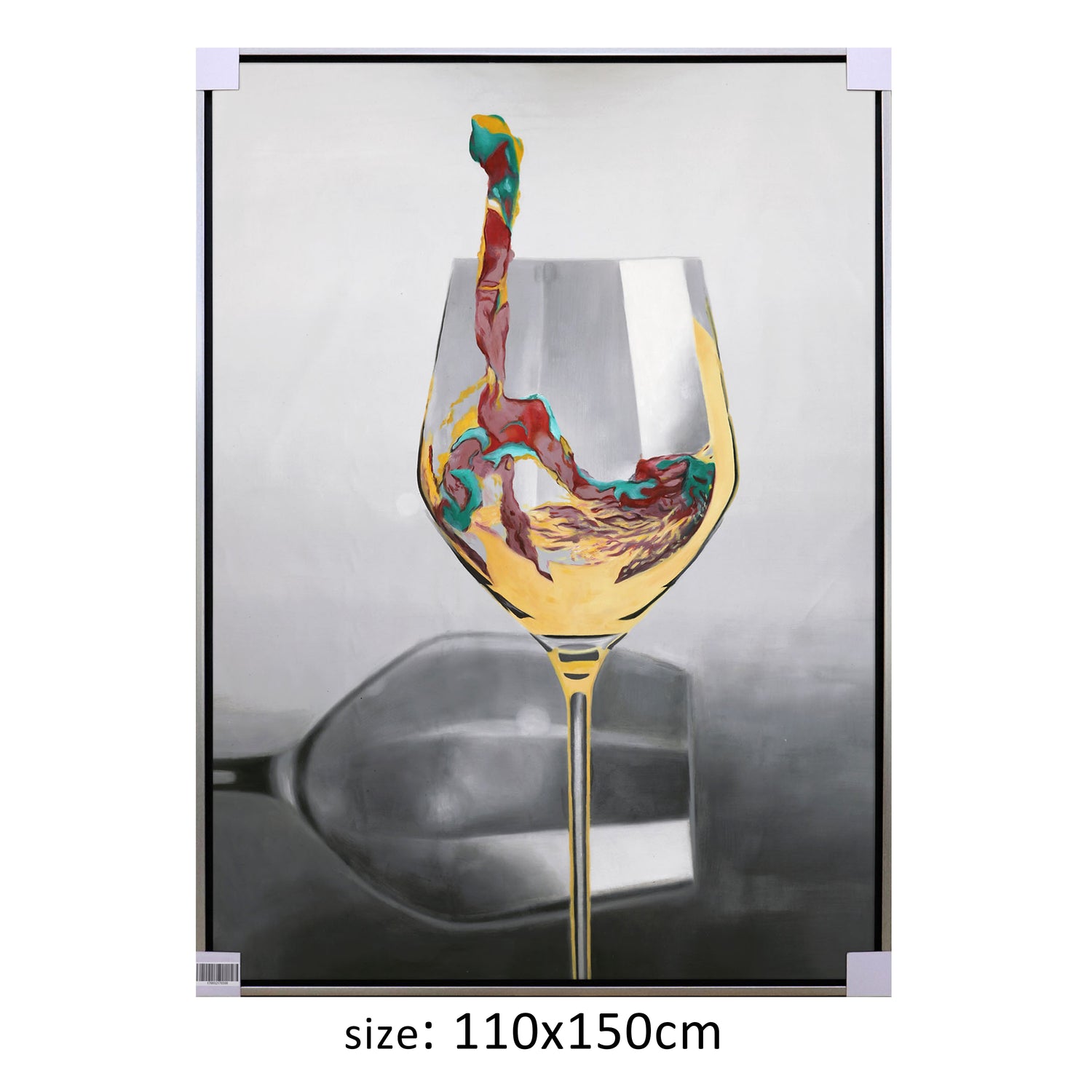 ÓLEO L COPA VINO BLANCO 110X150