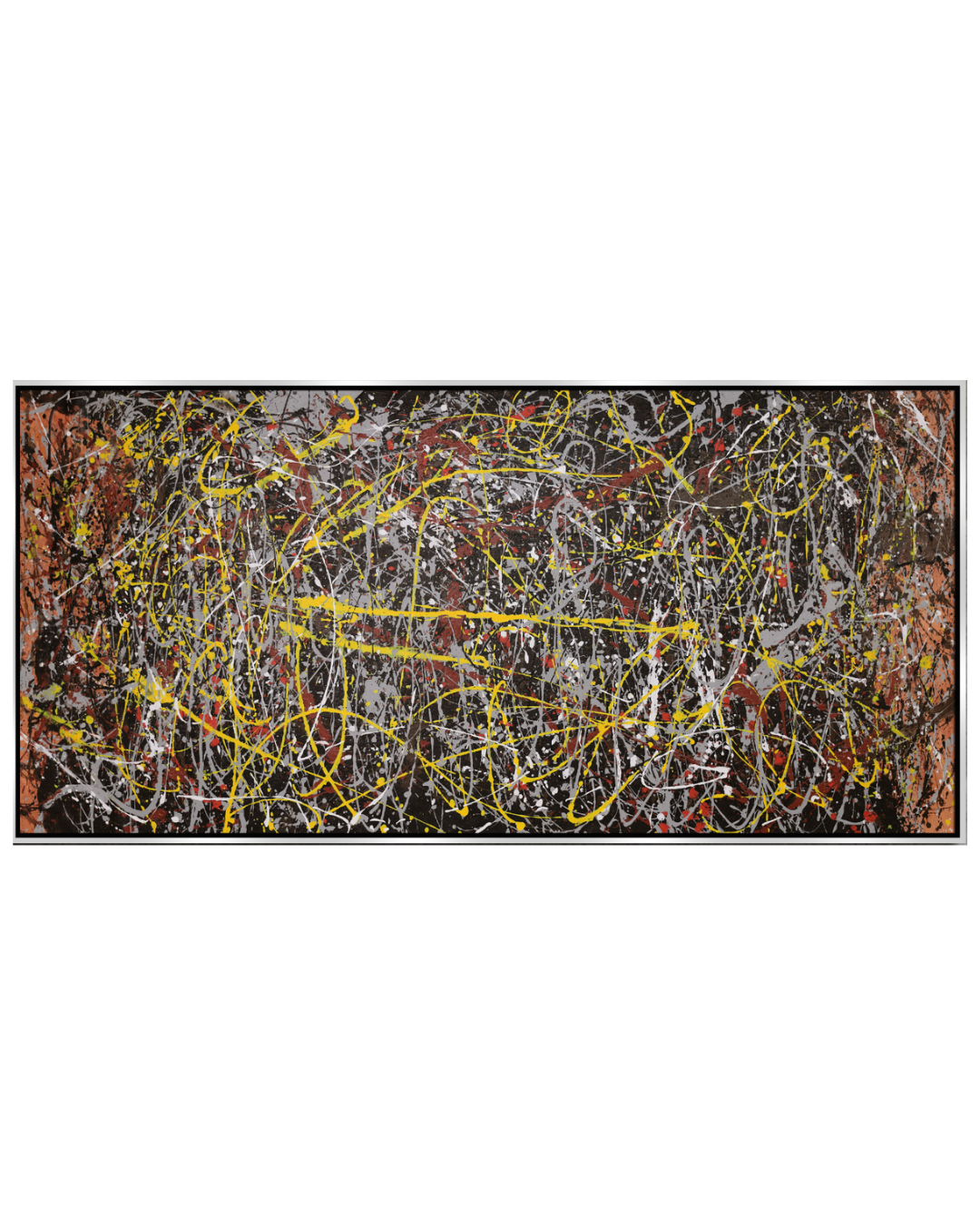 ÓLEO XXL ABSTRACTO CAOS 200X100