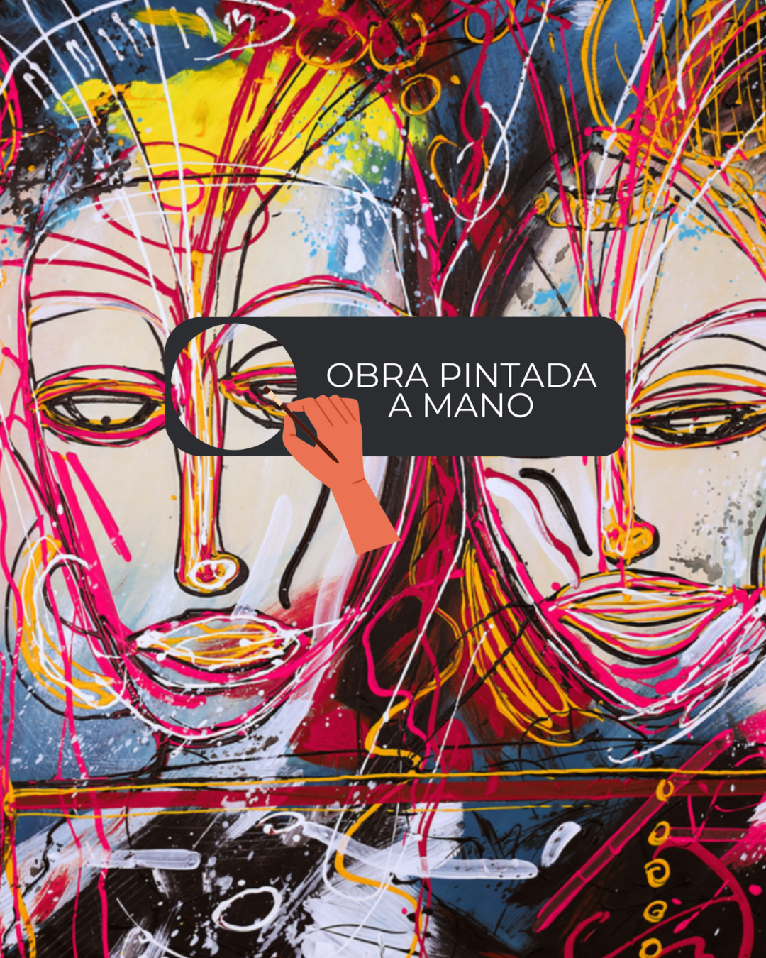 ÓLEO XL ROSTRO MUJERES 180X120