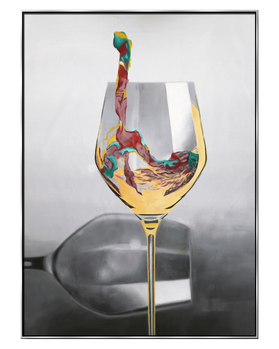 ÓLEO L COPA VINO BLANCO 110X150