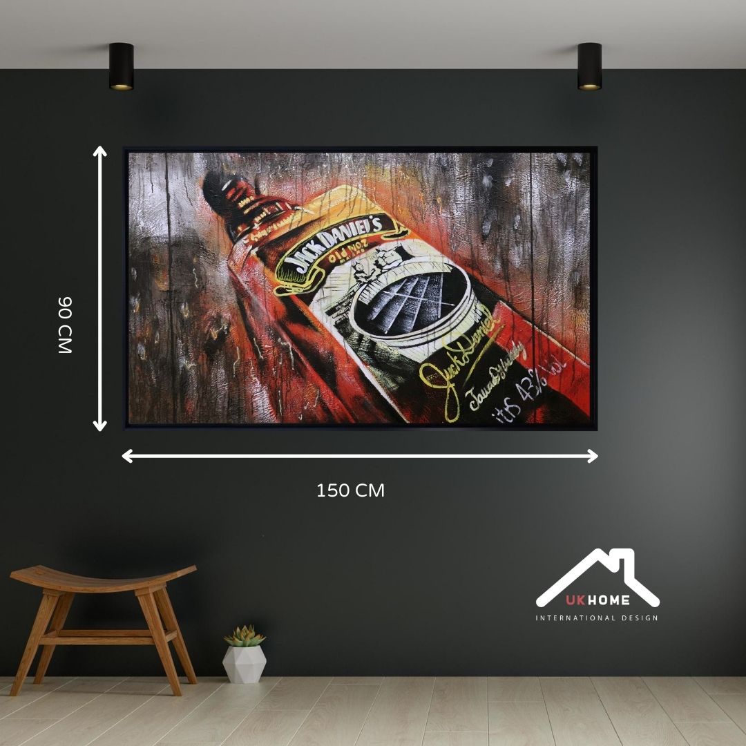 ÓLEO BOTELLA JACK DANIELS TWO 150X90