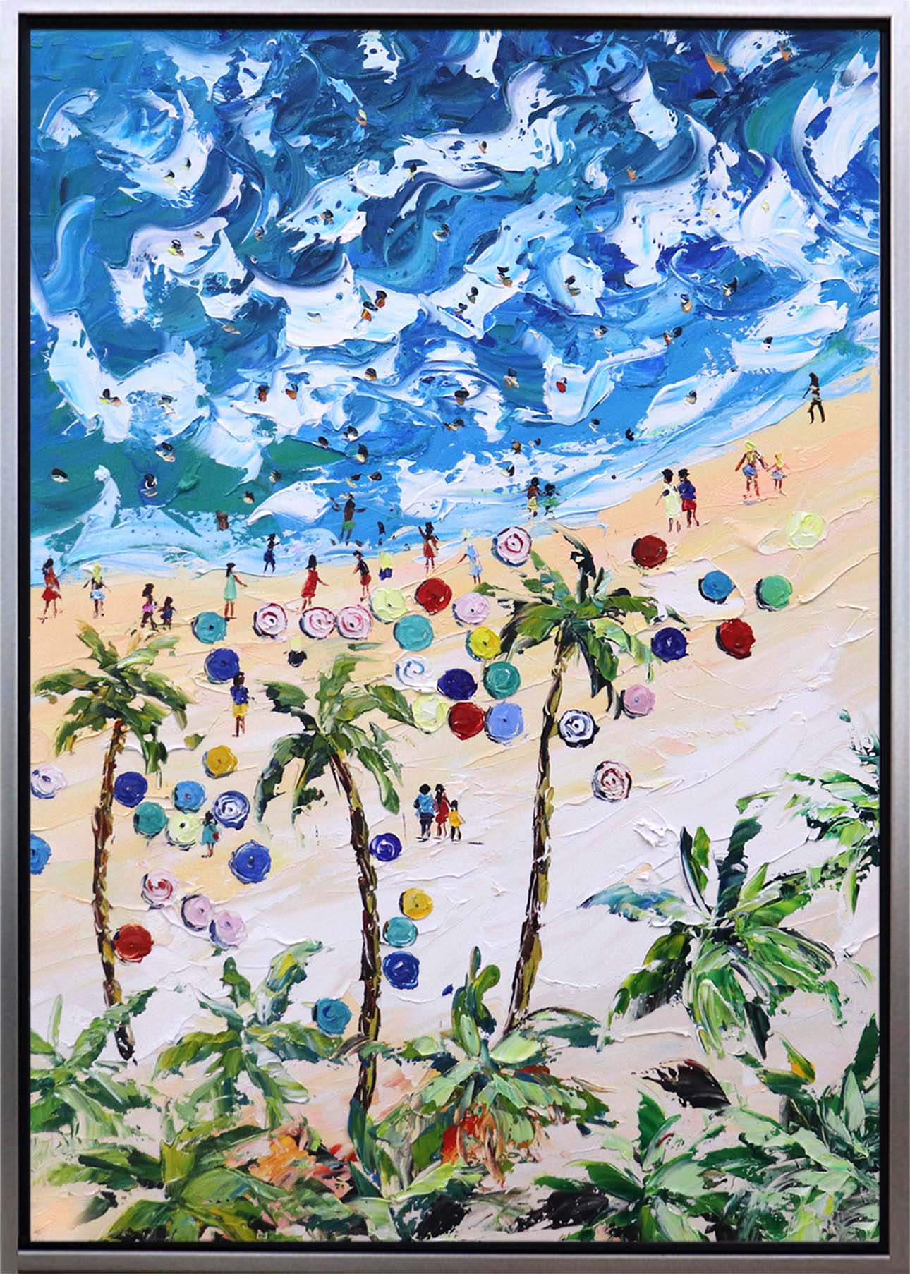 Oleo Verano en la playa