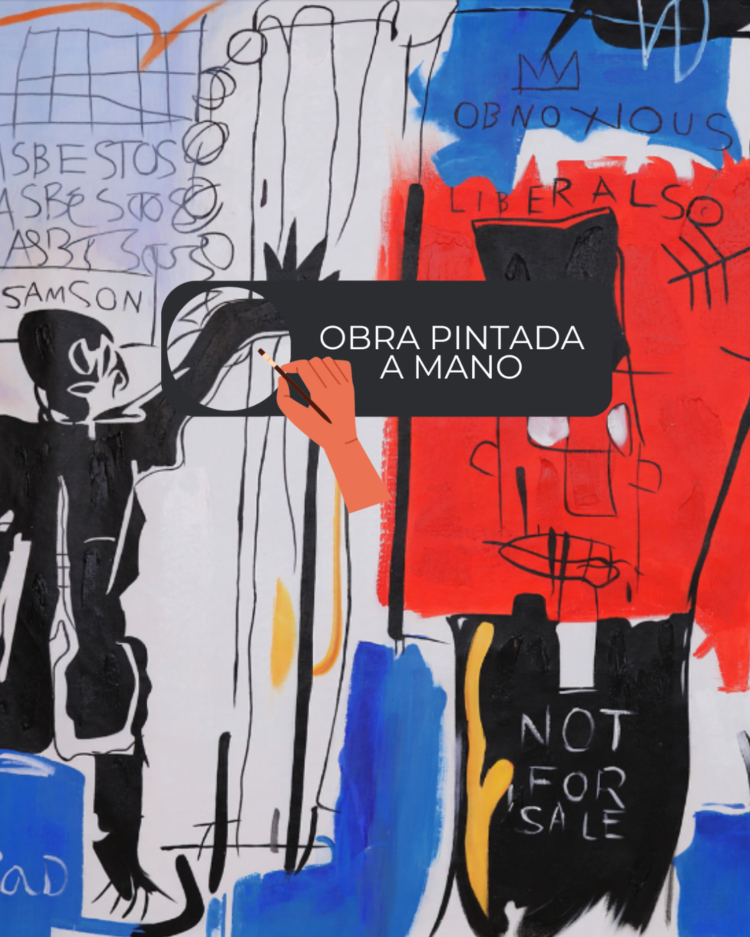 ÓLEO XL PROTESTA EN COLORES 180X110