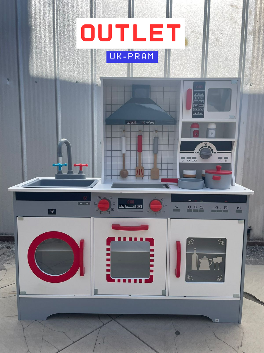Cocina Interactiva Roja Para Niños (OUTLET)
