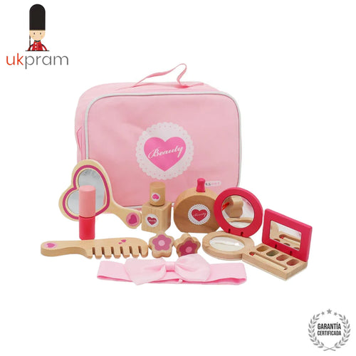 Cosmetiquero Set Belleza Juguete Madera Didáctico - imagen 1