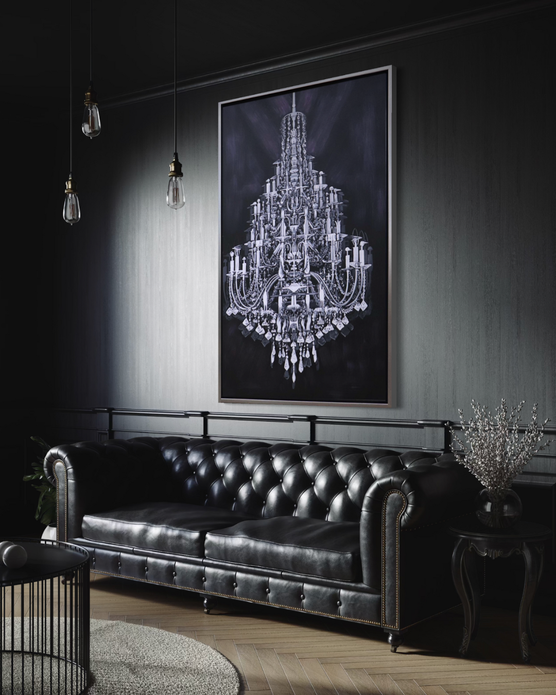 Oleo Candelabro vintage 150x100