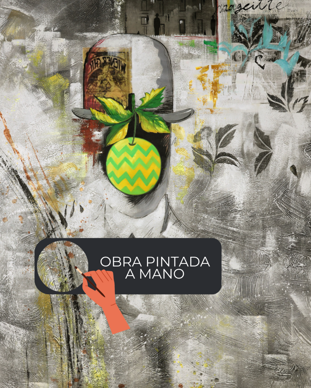 OLEO XXL ABSTRACTO FIGURATIVO EN GRISES 240x240