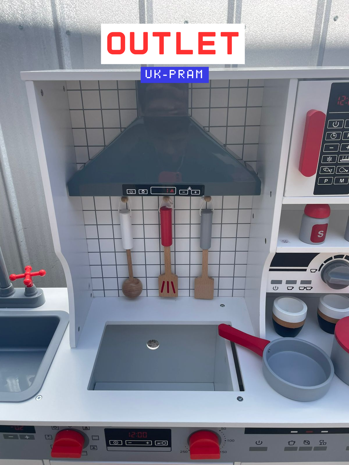 Cocina Interactiva Roja Para Niños (OUTLET)