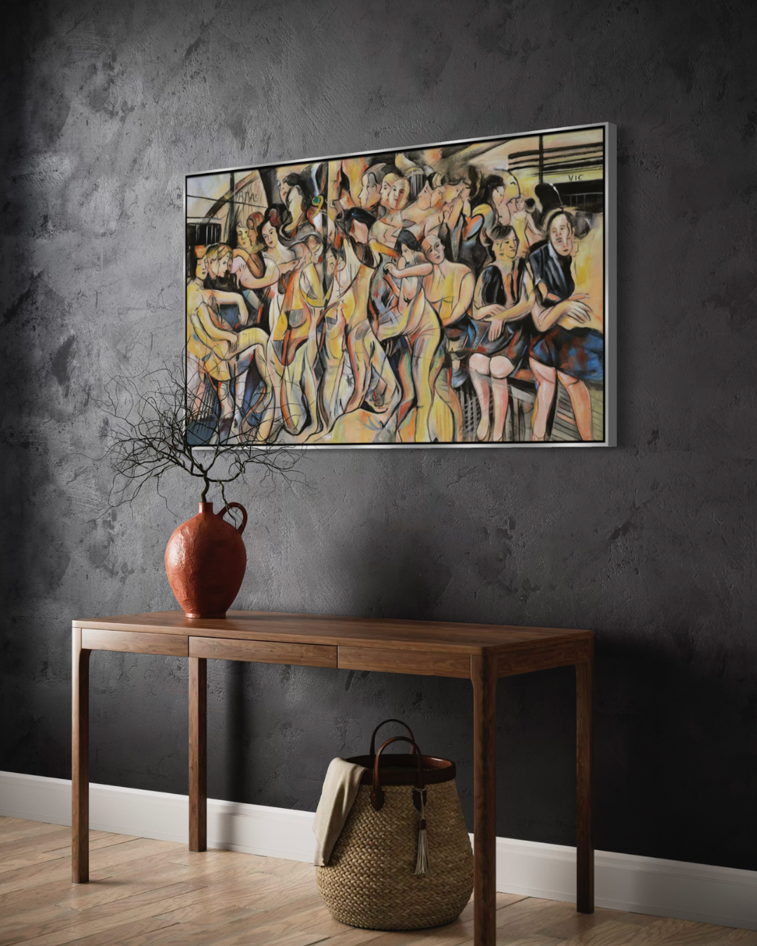 ÓLEO M CUERPOS HUMANOS 120X70