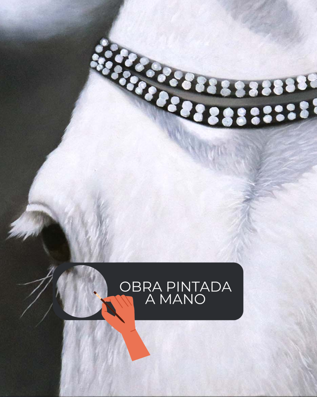 Oleo Ojos de caballo