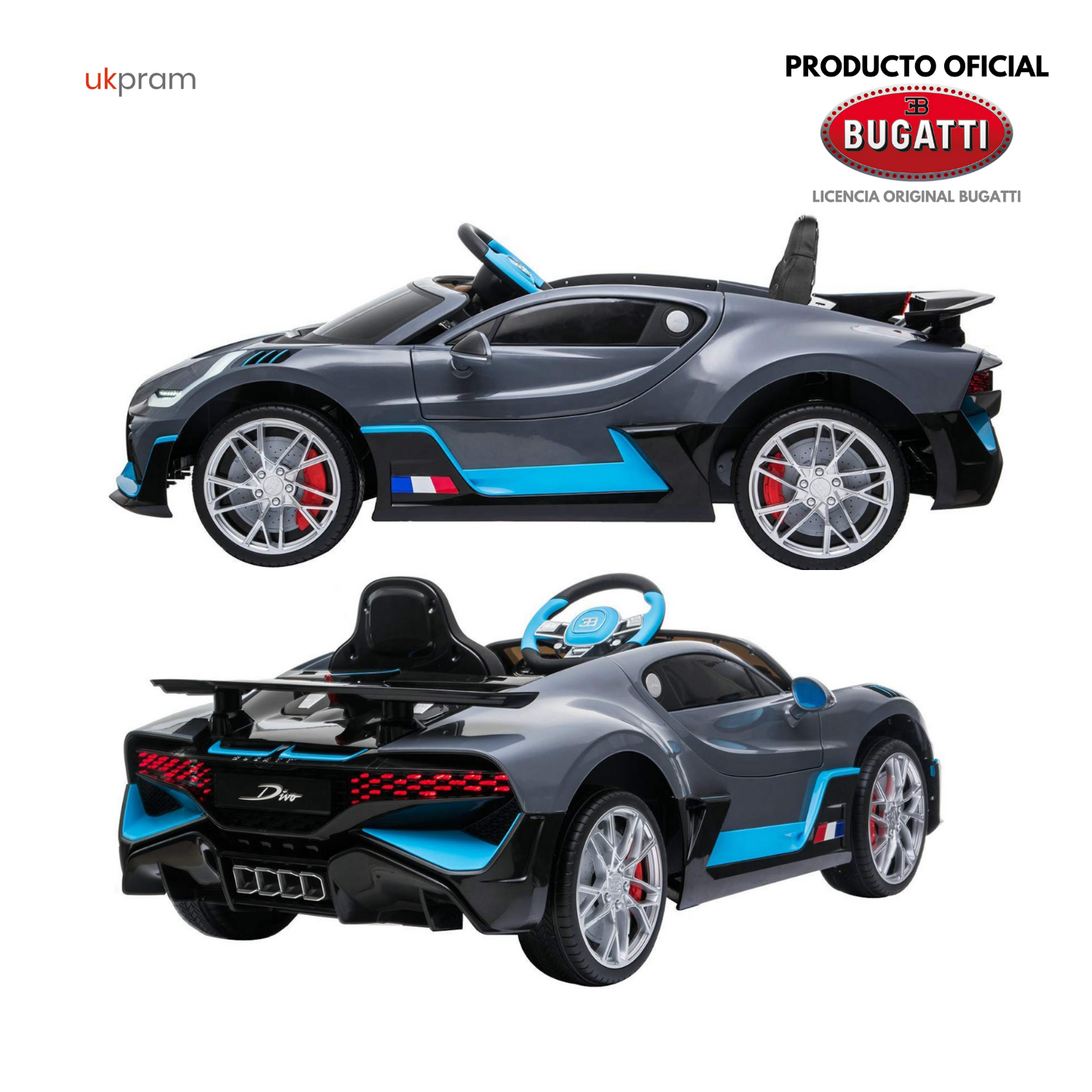 Bugatti Divo Gris 12V