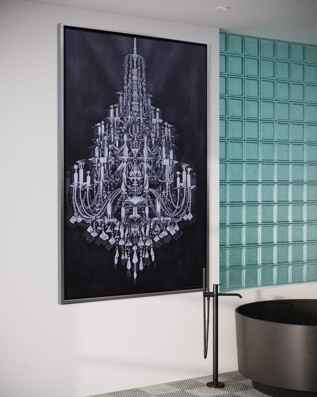 Oleo Candelabro vintage 150x100
