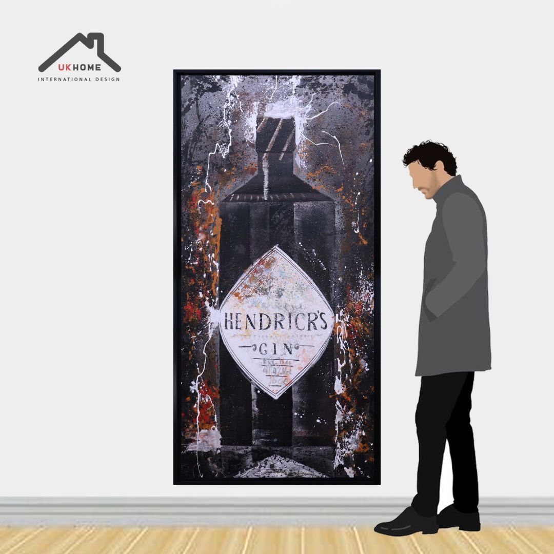 ÓLEO XL BOTELLA HENDRICKS GIN 100X200