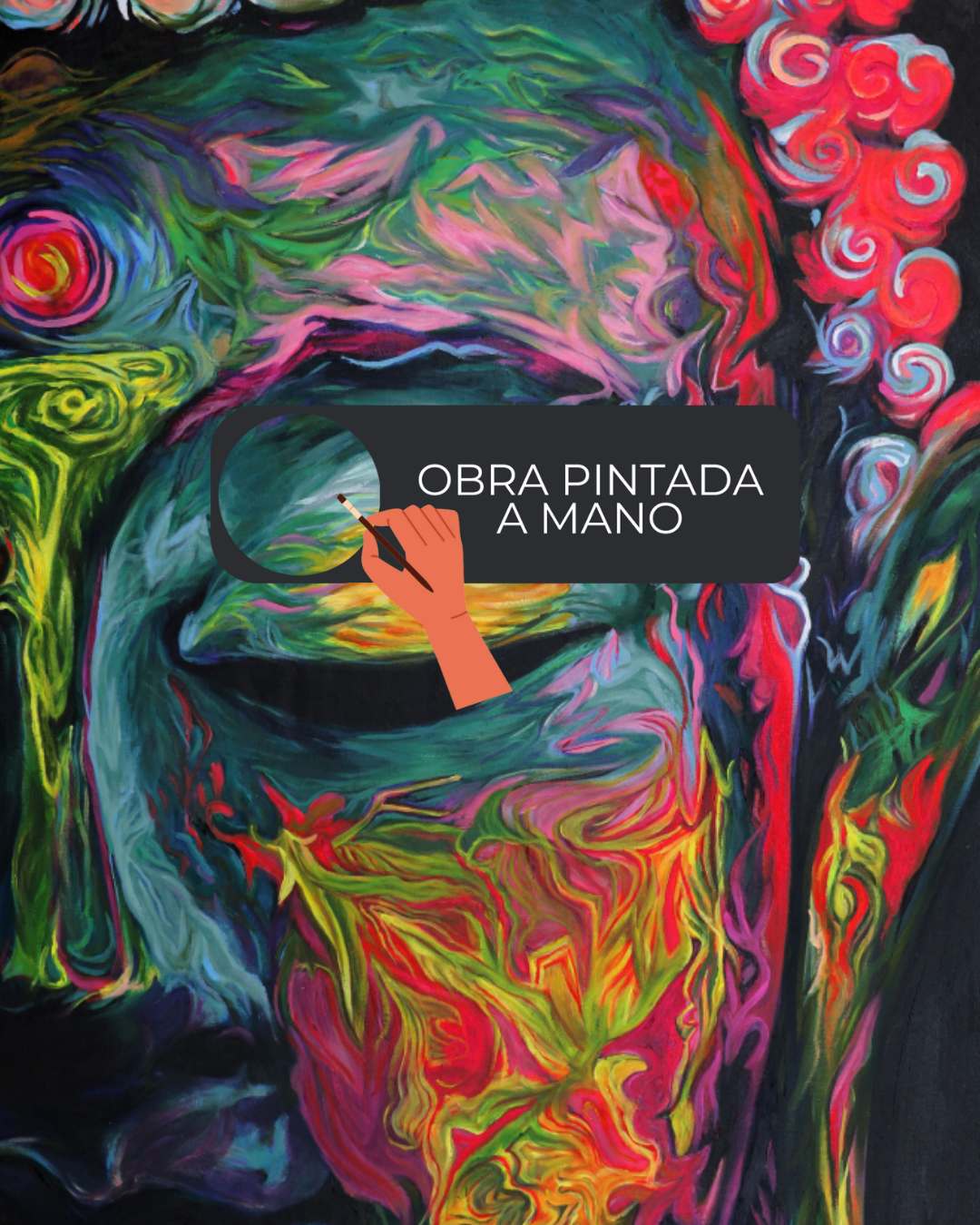 ÓLEO L BUDA COLORES FLÚOR 100X150