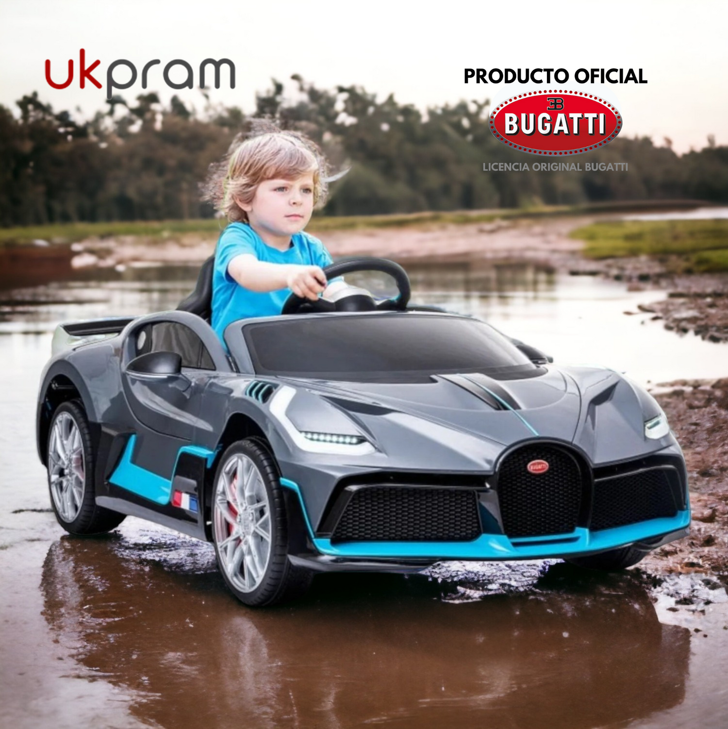 Bugatti Divo Gris 12V