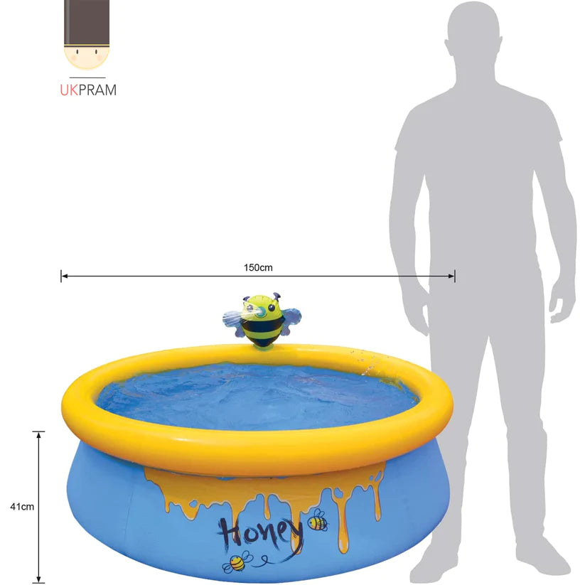Piscina Inflable Abejita para Niños 457L 41x150 cm