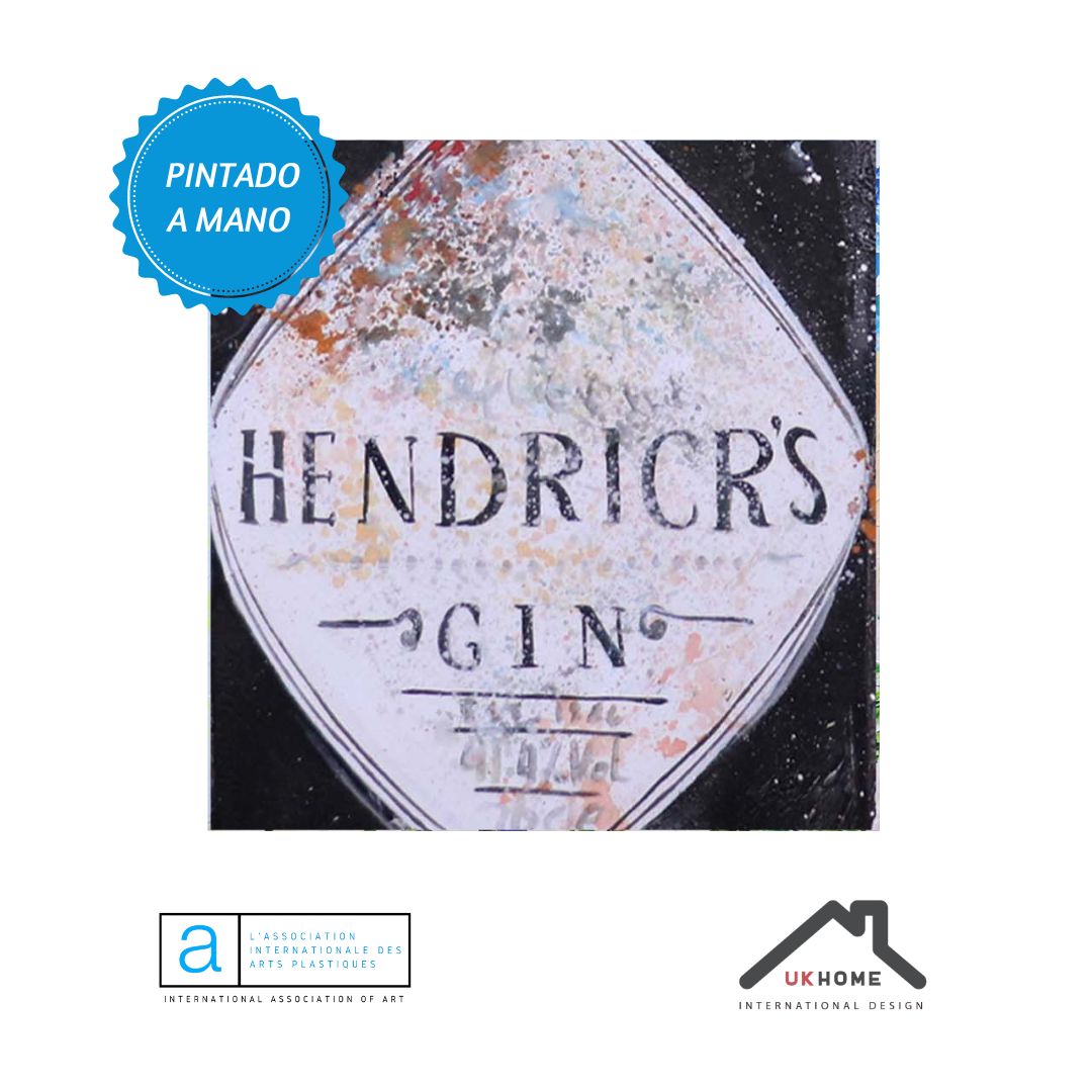 ÓLEO XL BOTELLA HENDRICKS GIN 100X200
