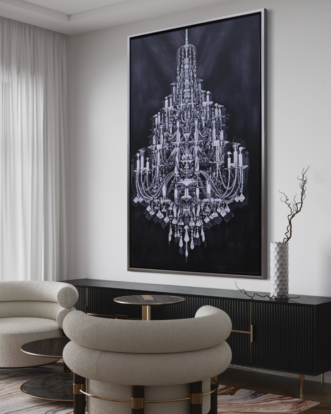 Oleo Candelabro vintage 150x100