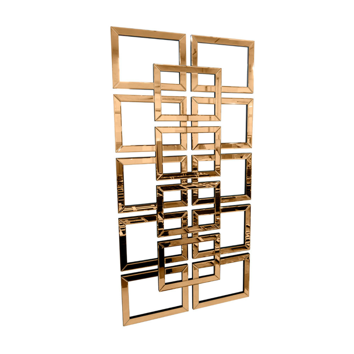 Espejo Decorativo Rectangular 80×160 cm con Marco de Cuadros Espejados dorados